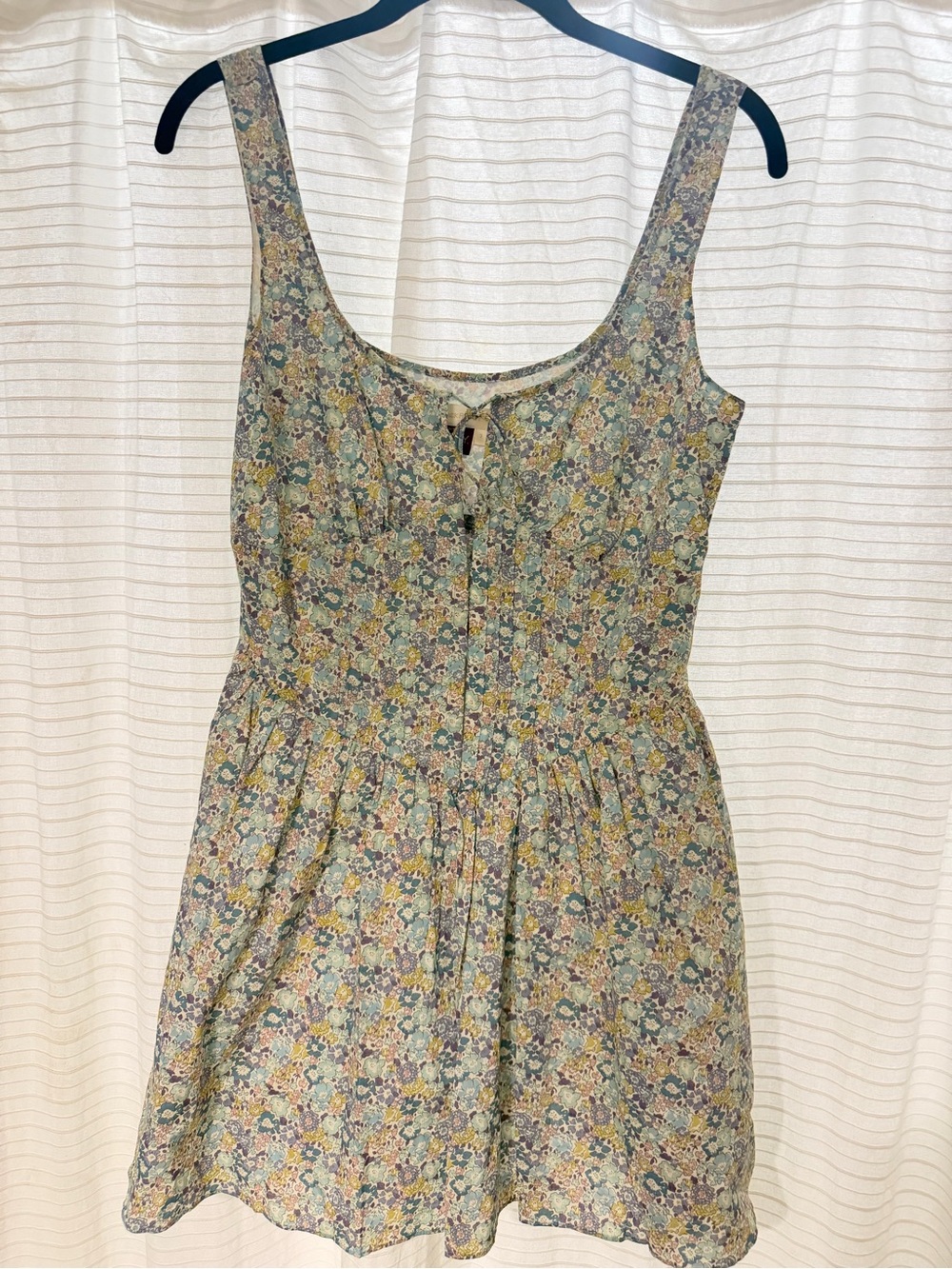 LoveShackFancy Pastel Liberty Floral Tie-Front Sundress